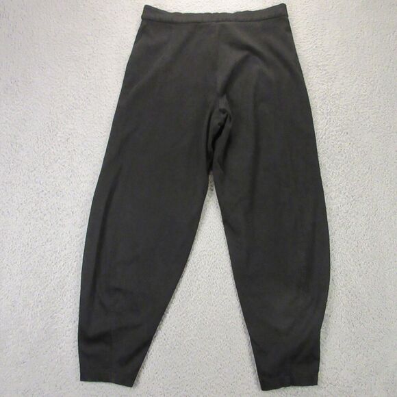 Alembika Womens Barrel Leg Pants size 3 Balloon Jogger Stretch Black Minimal - Picture 4 of 8